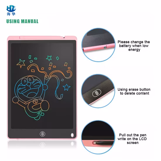 ODM OEM 9.5inch Pencil Box Design Electronic Drawing Board Cartoon LCD Writing Tablet Writting Padlcd Writting Board for Children Gift