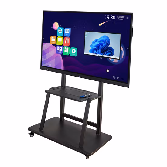 카메라+듀얼 WiFi 대화형 컴퓨터 터치 대화형 평면 패널 스마트 보드 Miboard 키오스크 회의 회의 화이트보드 디스플레이 LCD 화면 올인원